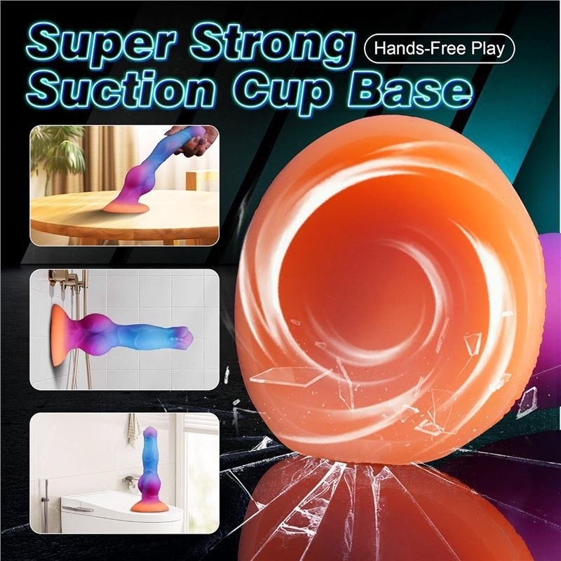 Leuchtender Fantasy Analdildo im Dunkeln - Glow in the Dark Effekt