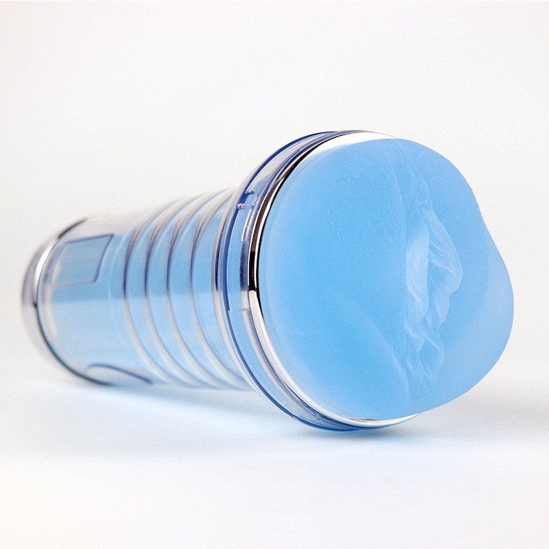 Blaues Premium Wellness-Gerät für Männer - Vibrierender Masturbator mit ergonomischem Design