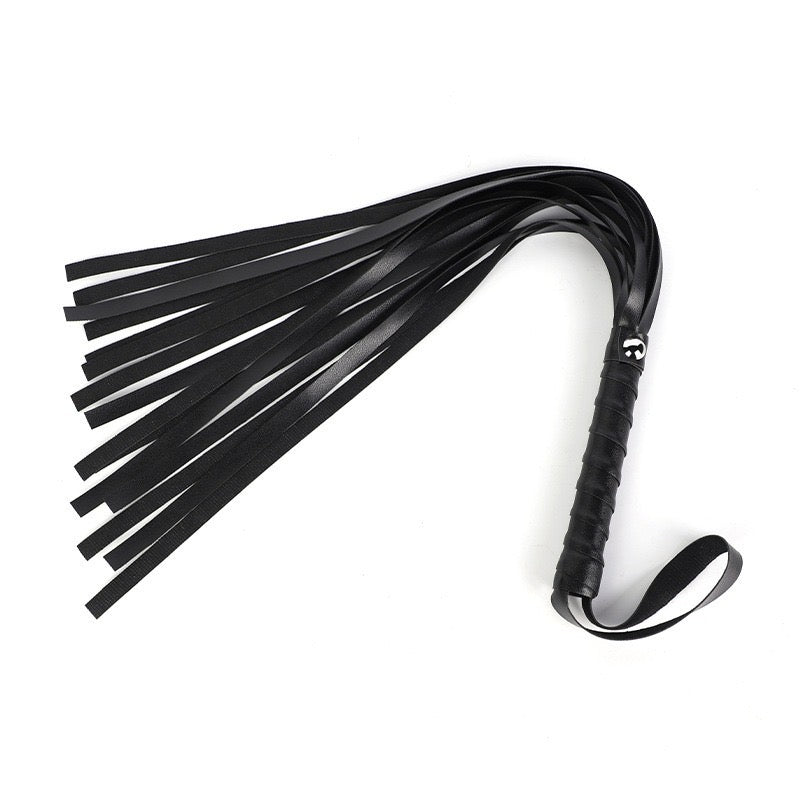 schwarz Velours-Handschellen mit Metallkette und Karabinerhaken - BDSM-Accessoire Set