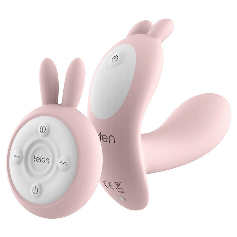 Pinker Dual-Vibrator mit Wärmefunktion und Fernbedienung - Butterfly-Design für Klitoris- und G-Punkt-Stimulation