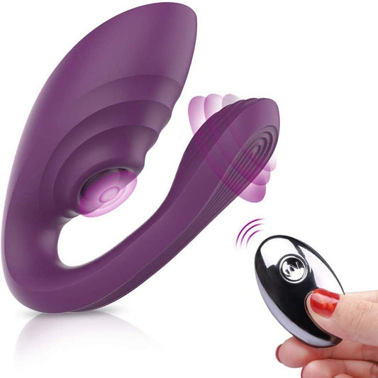 Lila Dual-Vibrator mit Rabbit-Design - Premium Intimstimulator mit 7+7 Modi für G-Punkt und Klitoris