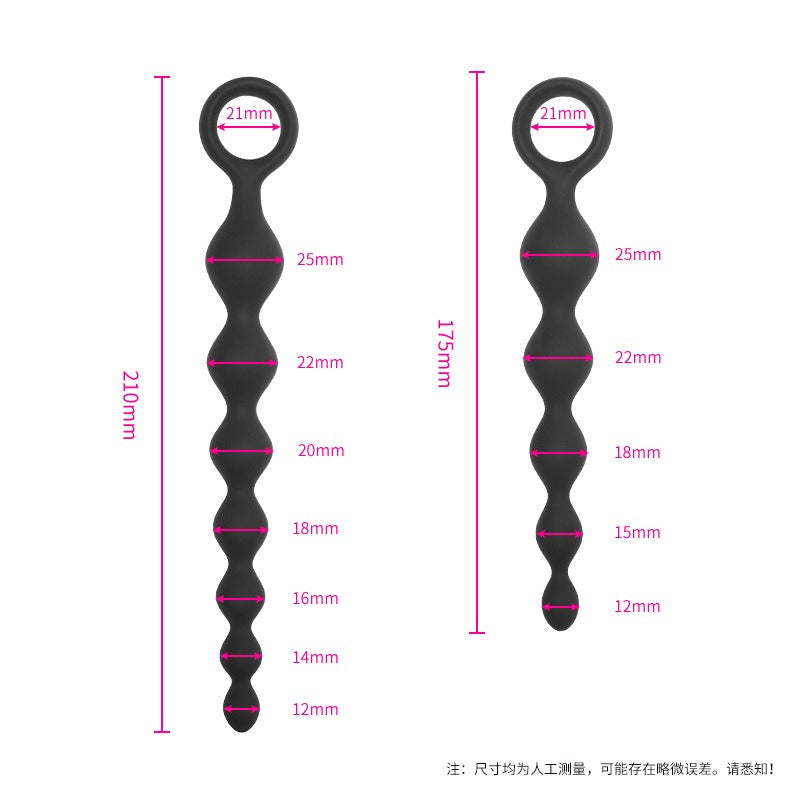 Secretwhisper Silikon Wellness-Perlen für Intimtraining - Premium Silikon mit Rückholschlaufe