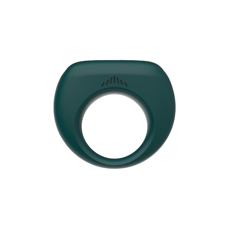 Grüner vibrierender Penisring Detailansicht - Flexibles Silikon mit Stimulationselement