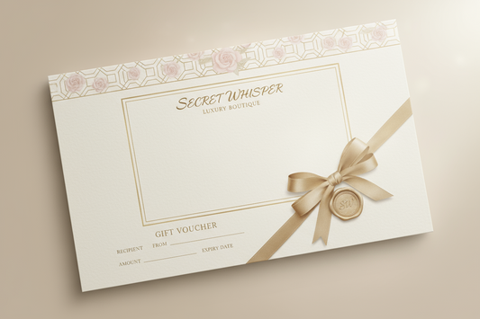 Secretwhisper Geschenkgutschein - Elegantes Geschenk für Wellness und Intimität